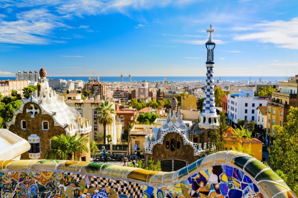 Barcelon Spain Park Guell