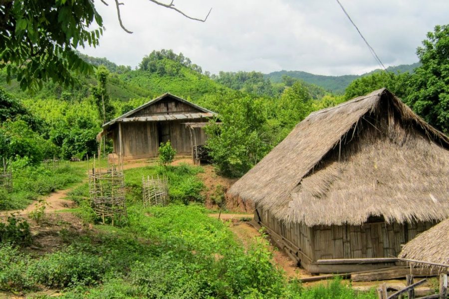 Laos Minority Village Mekong